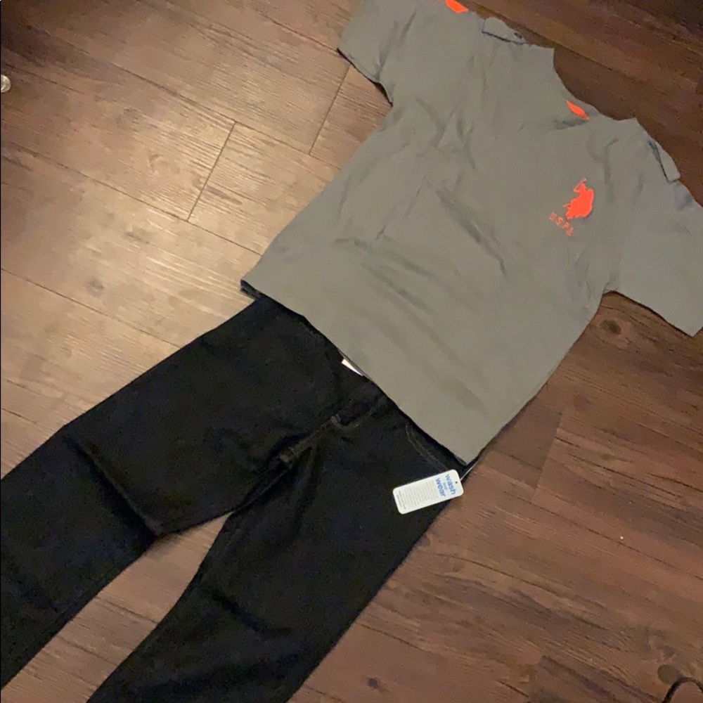 Kid T-Shirt with NEW Jeans